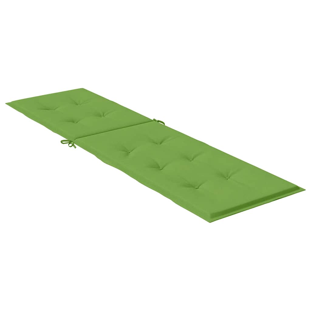 Coussin pour chaise longue Mélange Vert (75+105) x 50 x 4 cm Tissu