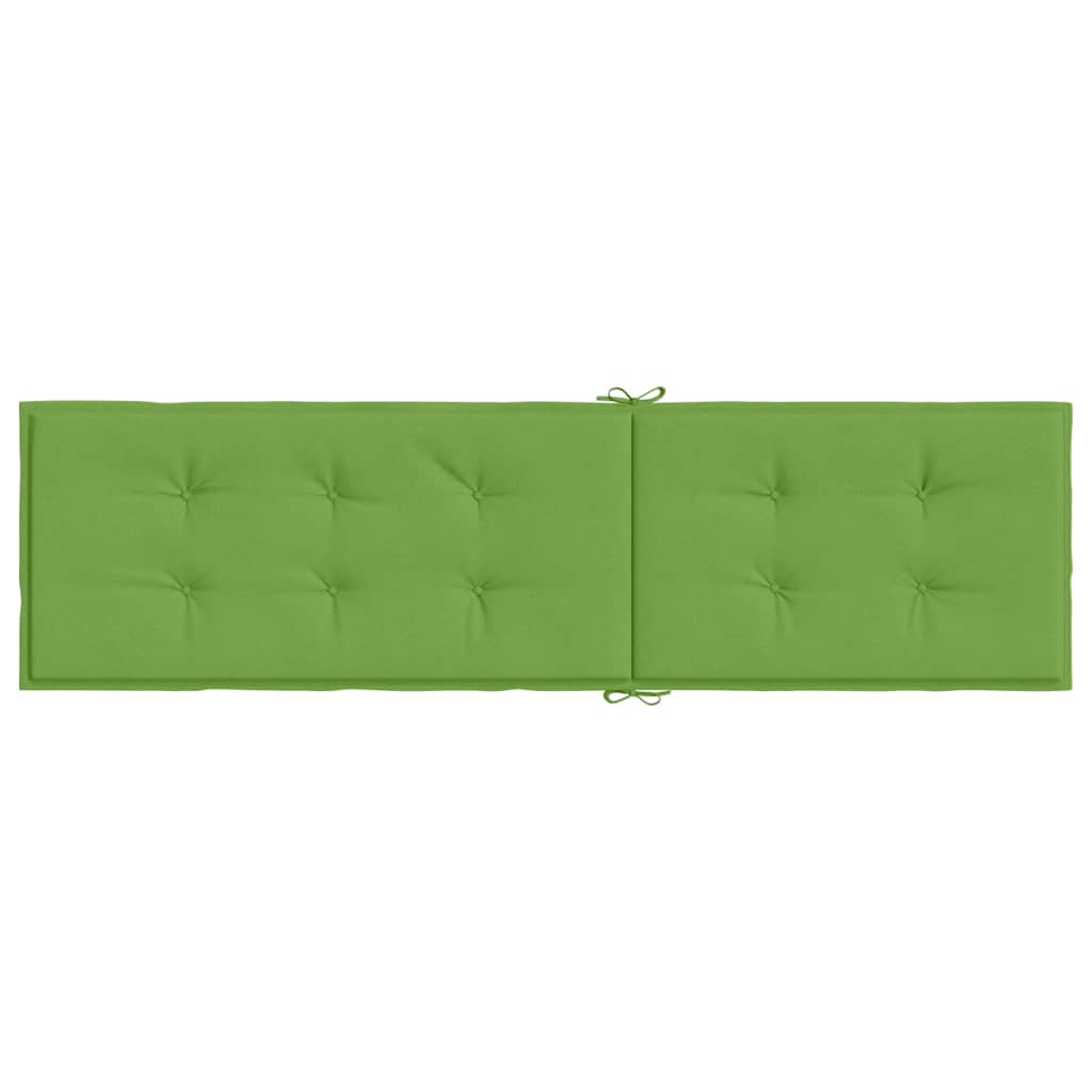 Coussin pour chaise longue Mélange Vert (75+105) x 50 x 4 cm Tissu