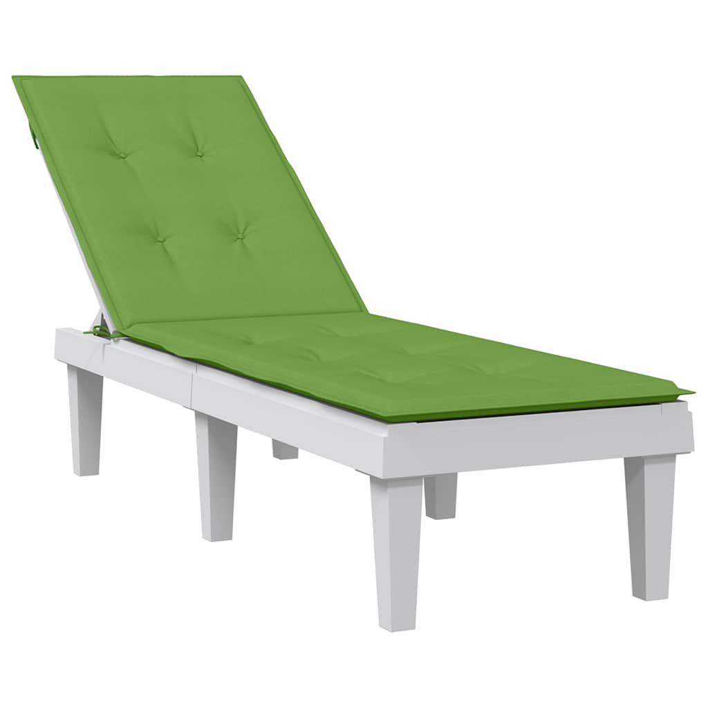 Coussin pour chaise longue Mélange Vert (75+105) x 50 x 4 cm Tissu