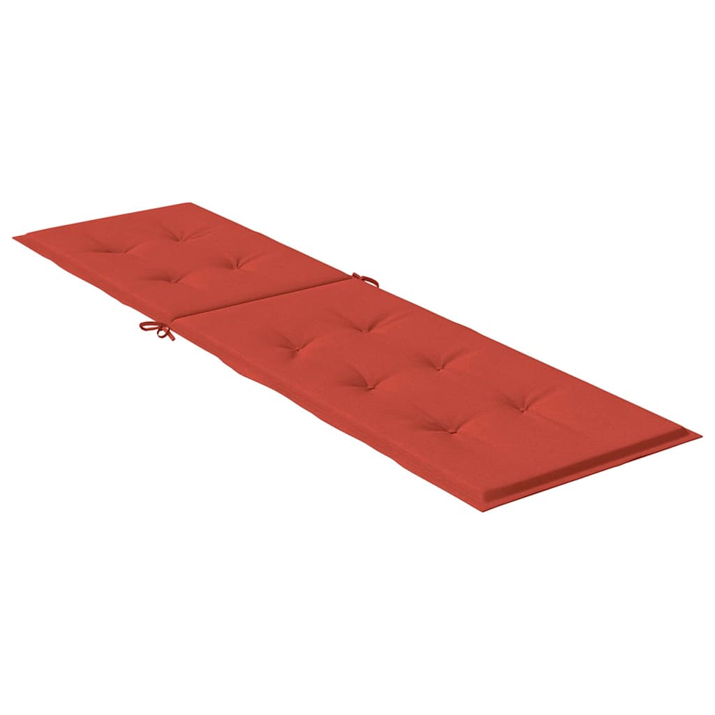 Coussin pour chaise longue Mélange rouge (75+105) x 50 x 4 cm Tissu
