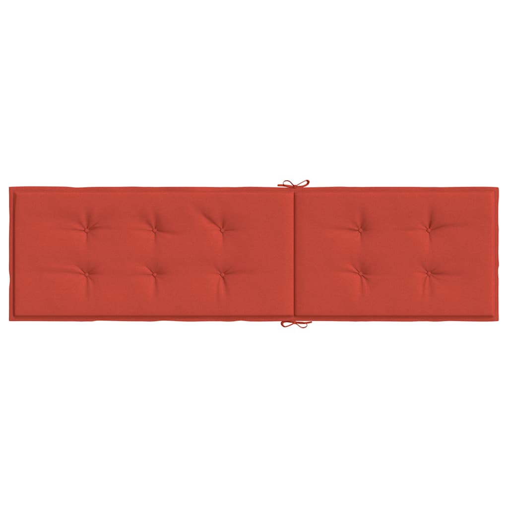 Coussin pour chaise longue Mélange rouge (75+105) x 50 x 4 cm Tissu