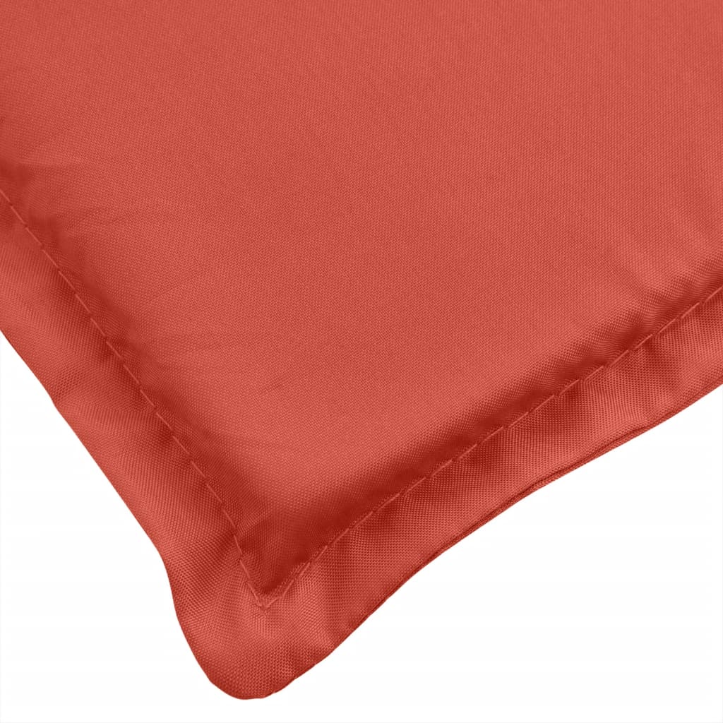 Sun Lounger Cushion Melange Red 200x50x4 cm Fabric