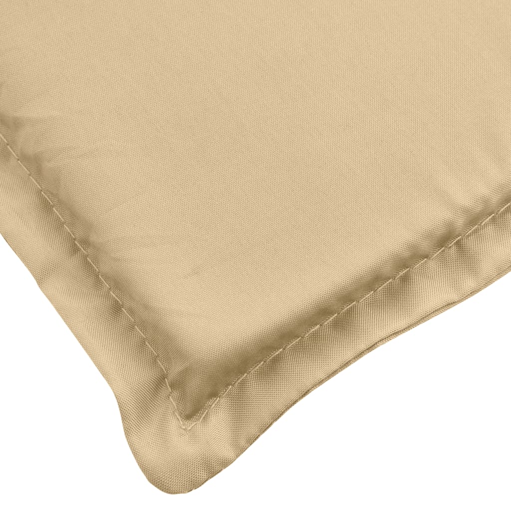 Sonnenliegen-Auflage Melange Beige 200x70x4 cm Stoff