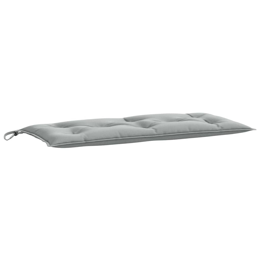 Coussin de banc de jardin mélange gris clair 100x50x7 cm tissu
