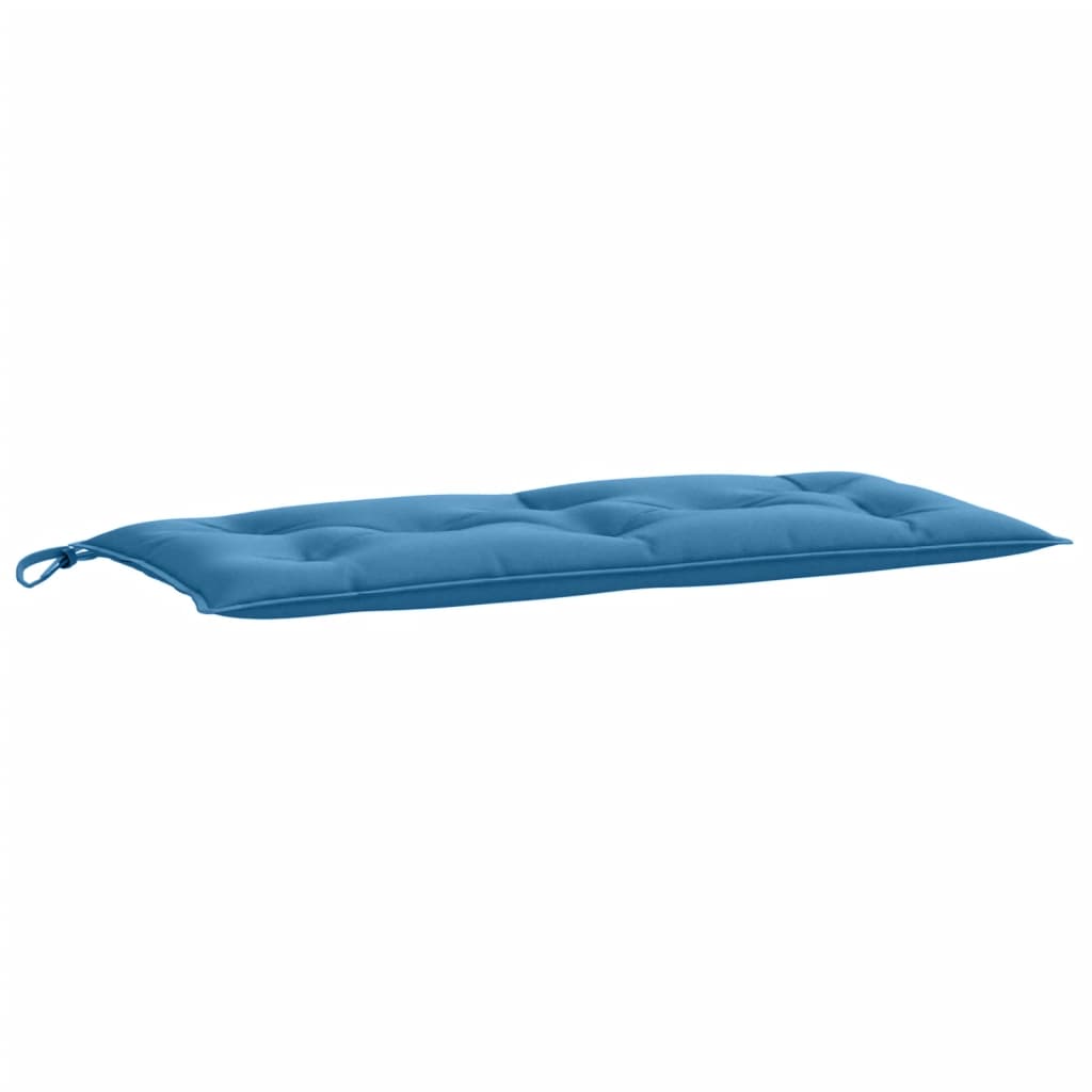 Garden Bench Cushion Mélange Blue 100x50x7 cm Fabric