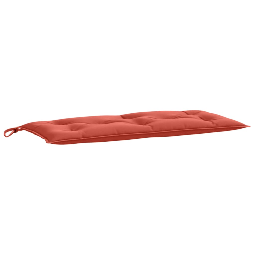 Coussin de banc de jardin mélange rouge 100x50x7 cm tissu