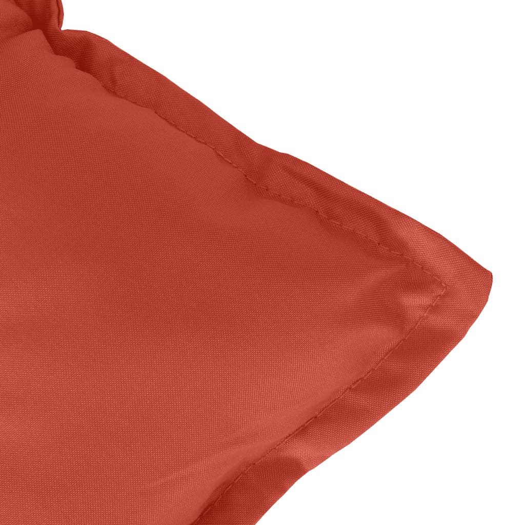 Coussin de banc de jardin mélange rouge 100x50x7 cm tissu
