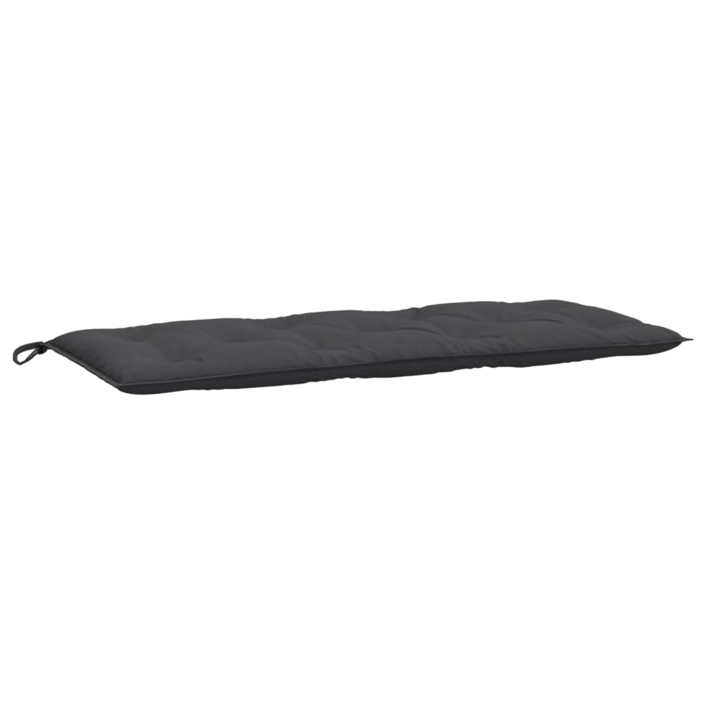 Coussin de banc de jardin anthracite chiné 120x50x7 cm Tissu