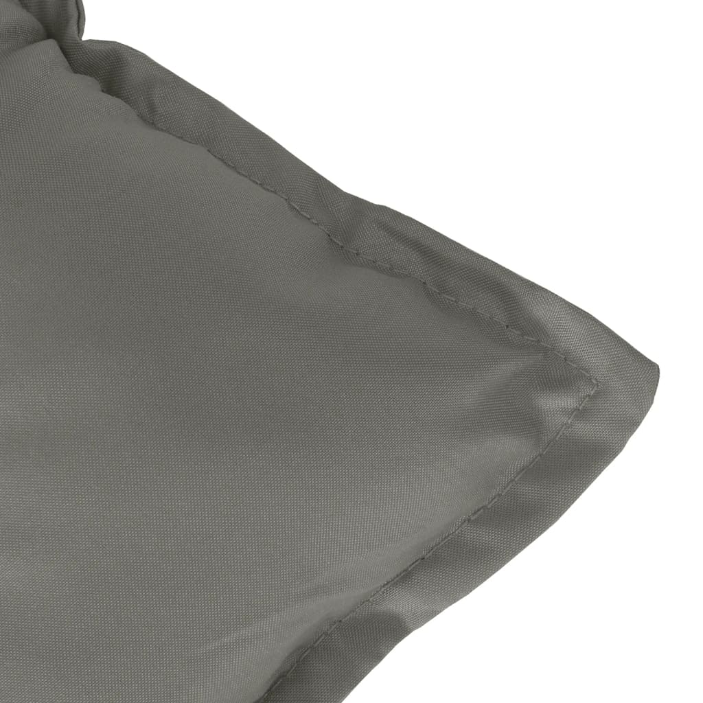 Coussin de banc de jardin chiné gris foncé 120x50x7 cm Tissu