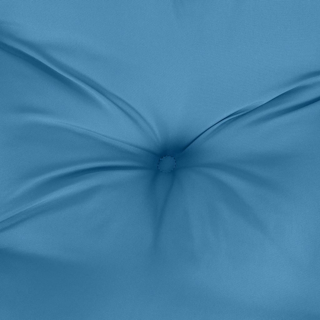 Garden bench cushion mottled blue 120x50x7 cm fabric