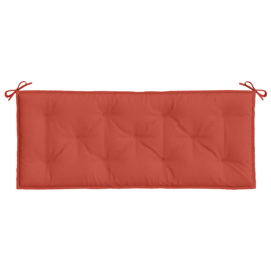 Garden Bench Cushion Mélange Red 120x50x7 cm Fabric