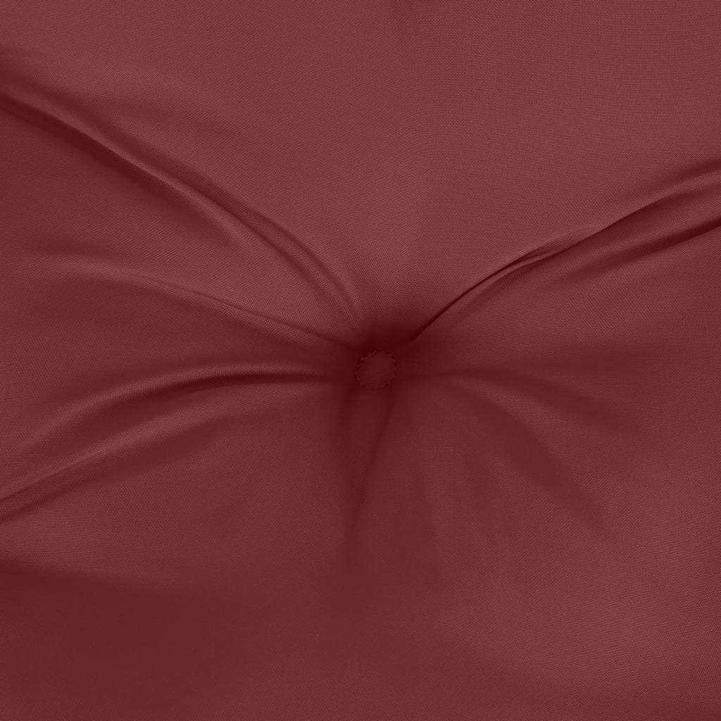 Garden bench cushion mélange wine red 120x50x7 cm fabric