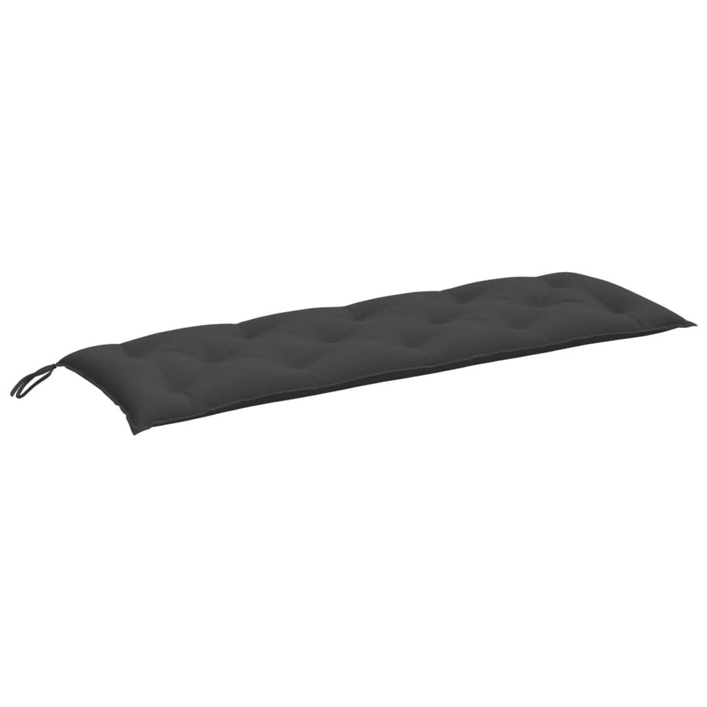 Coussin de banc de jardin, anthracite mélangé, 150x50x7 cm, tissu