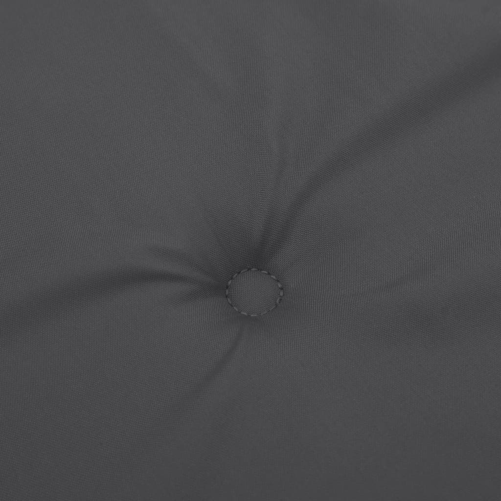 Coussin de banc de jardin, anthracite mélangé, 150x50x7 cm, tissu