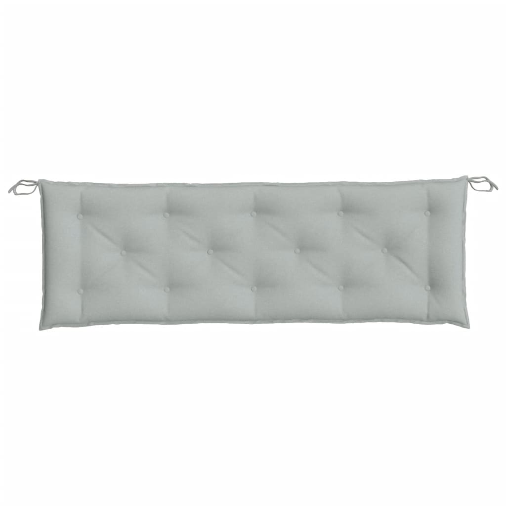 Garden Bench Cushion Mélange Light Grey 150x50x7 cm Fabric