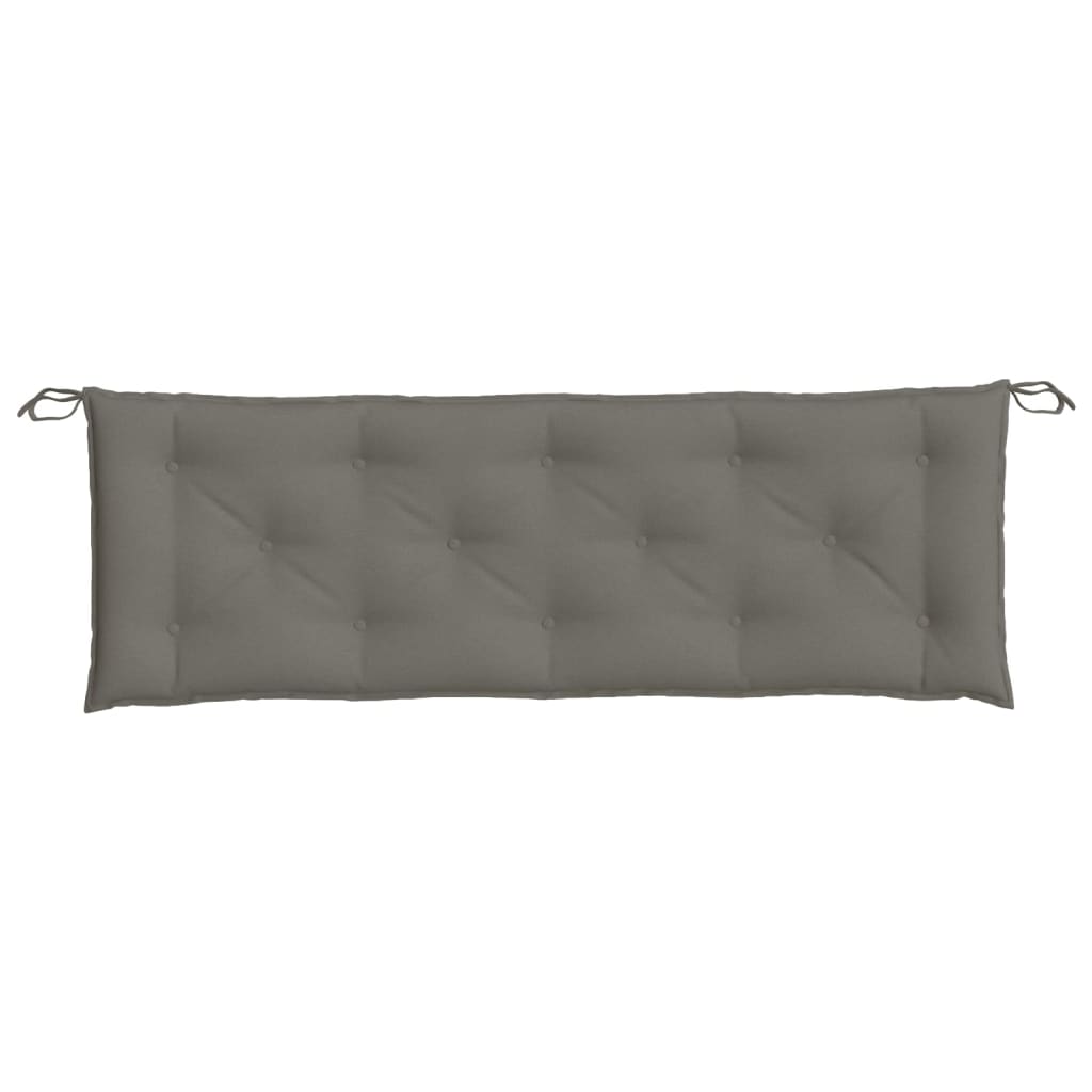 Coussin de banc de jardin Melange Gris foncé 150x50x7 cm Tissu