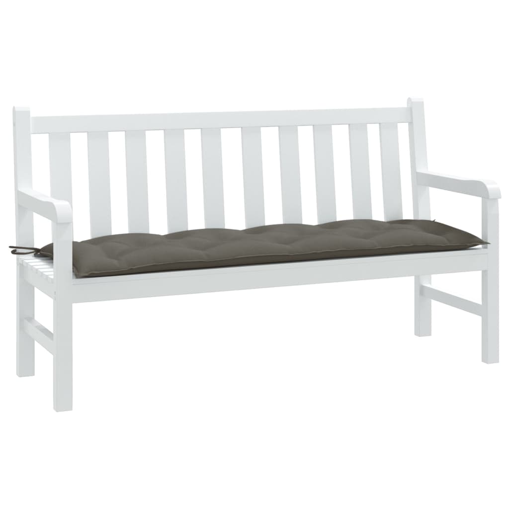Coussin de banc de jardin Melange Gris foncé 150x50x7 cm Tissu