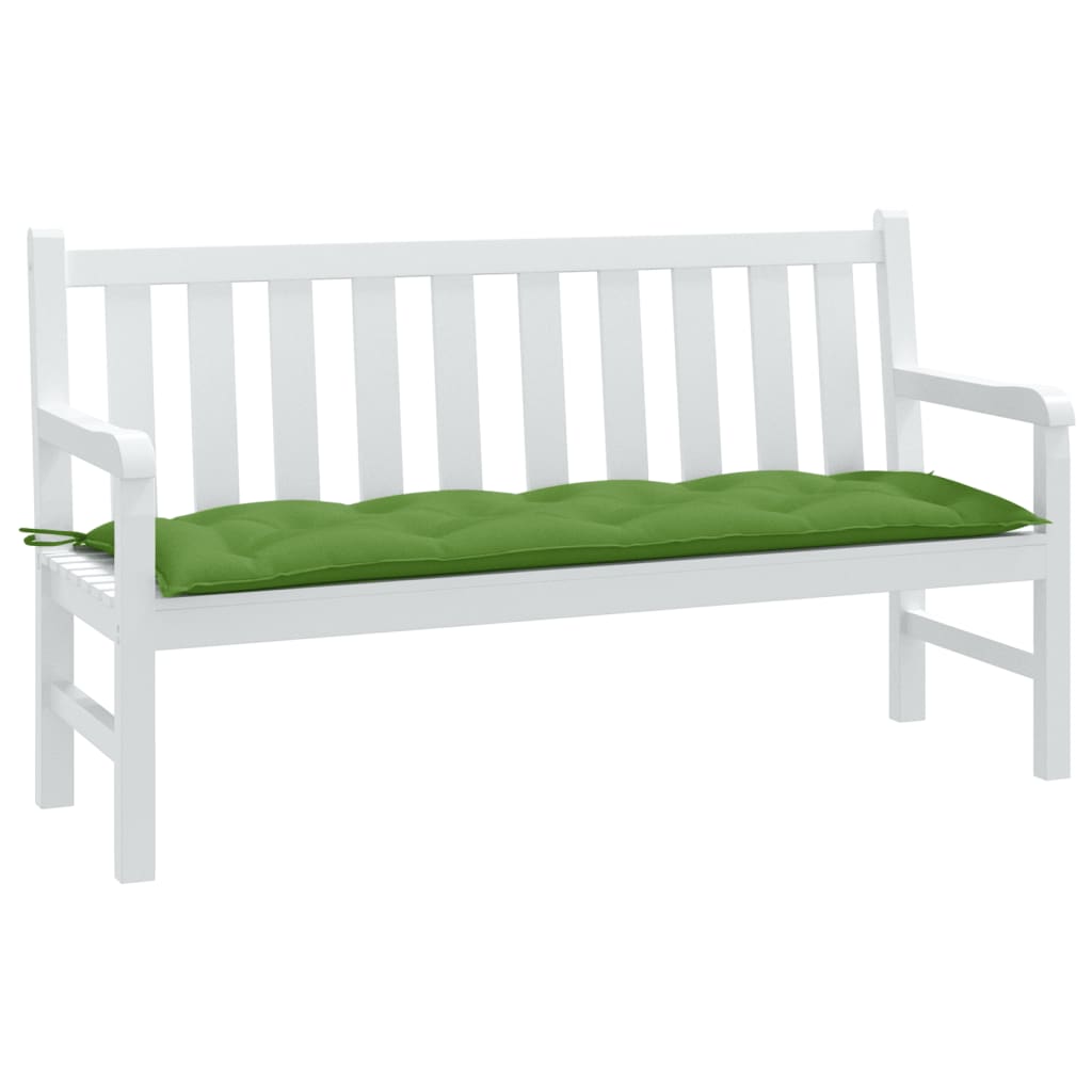 Garden Bench Cushion Mélange Green 150x50x7 cm Fabric