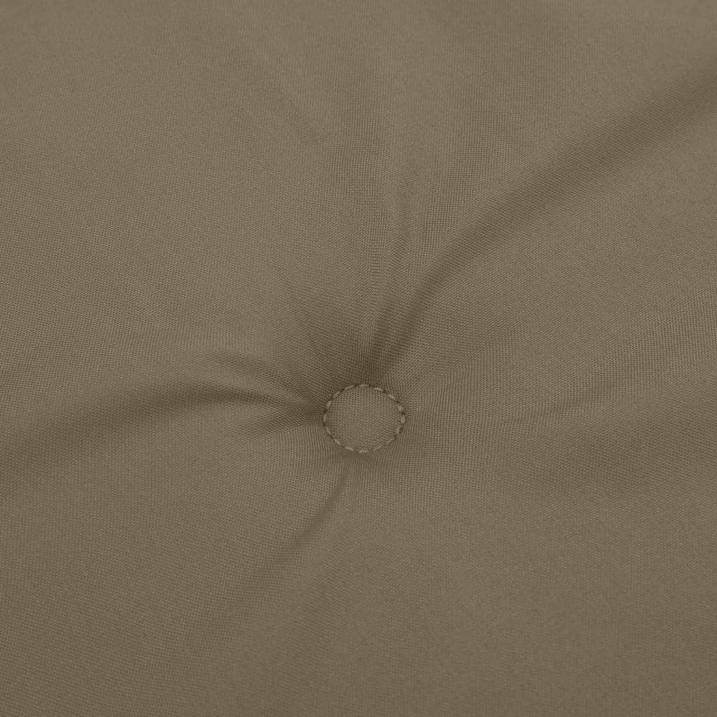 Coussin de banc de jardin mélange taupe 150x50x7 cm tissu