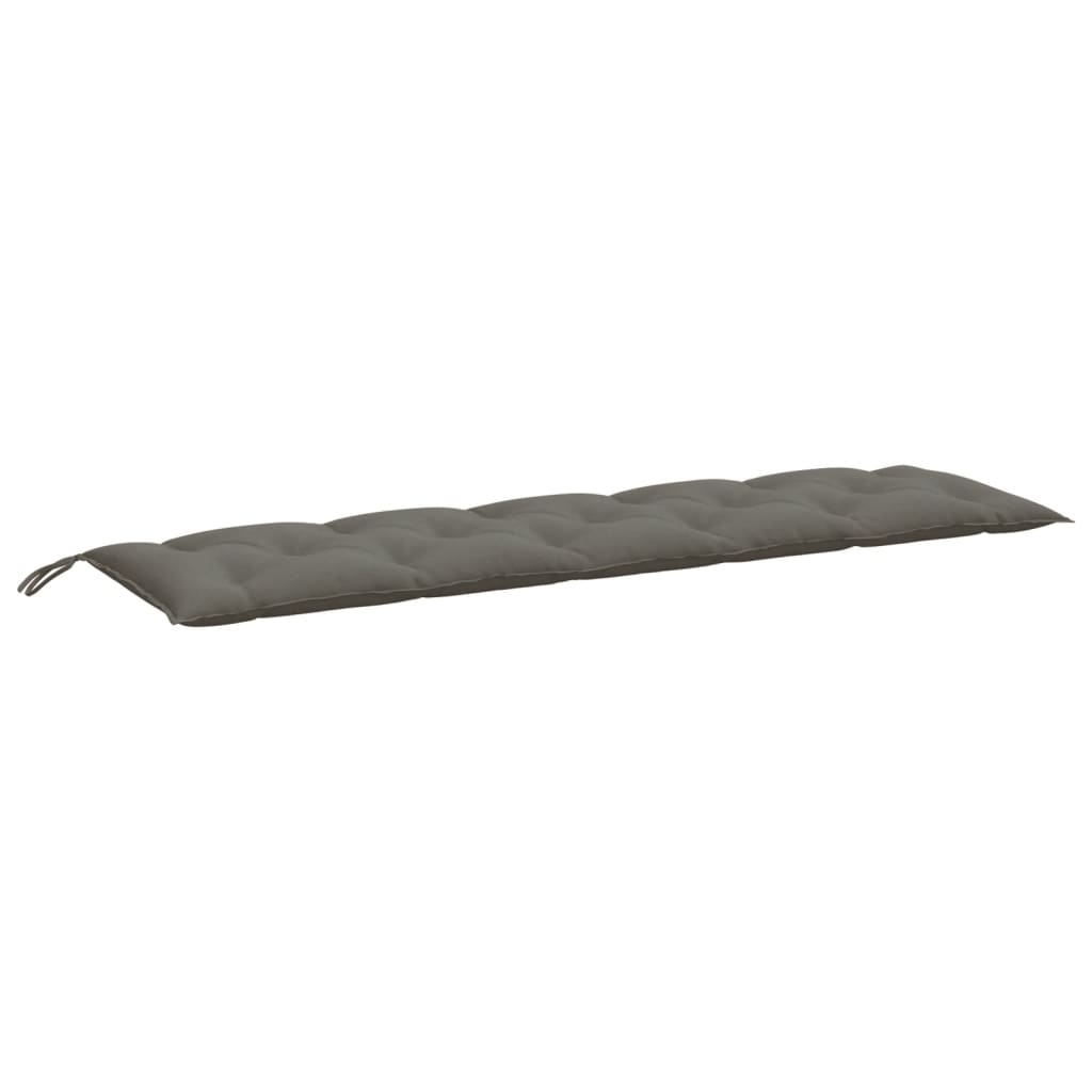 Coussin pour banc de jardin mélangé gris foncé 180x50x7 cm Tissu