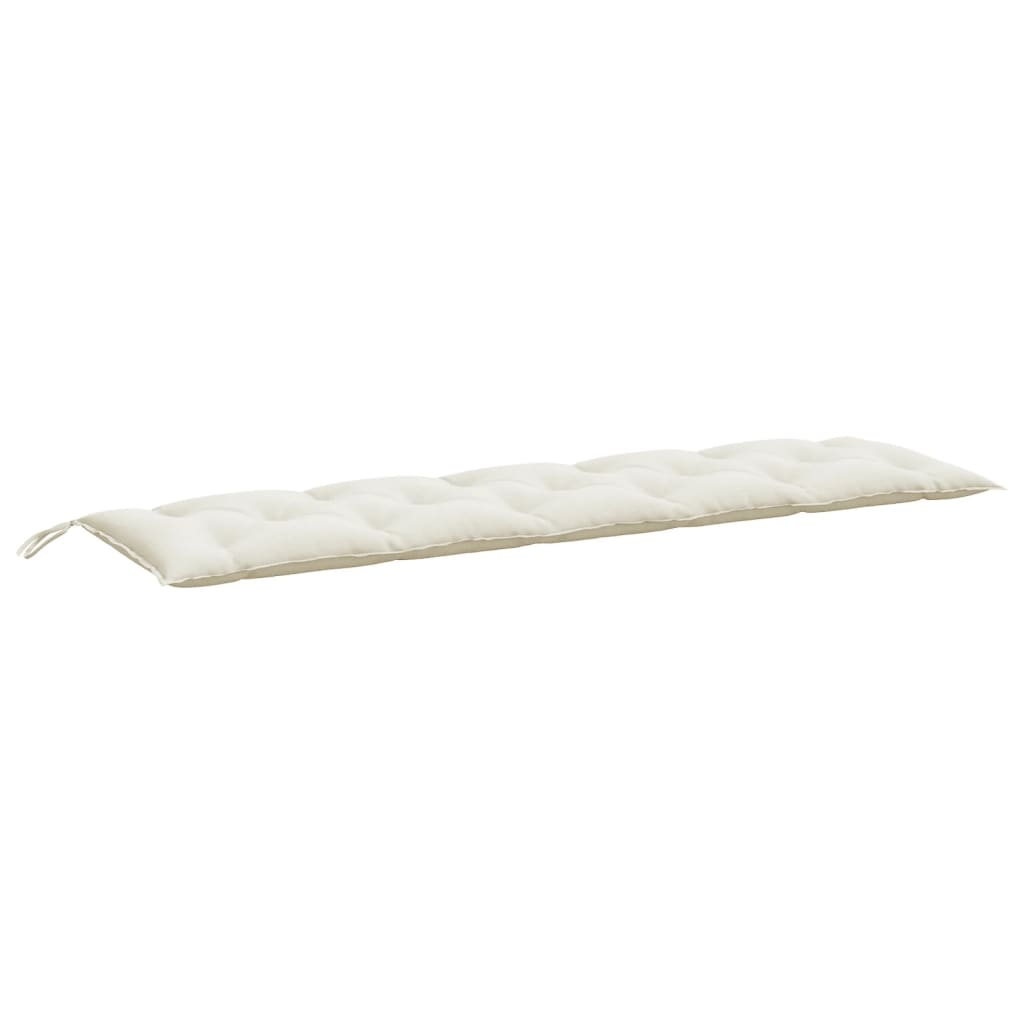 Coussin de banc de jardin Crème Mélange 180x50x7 cm Tissu