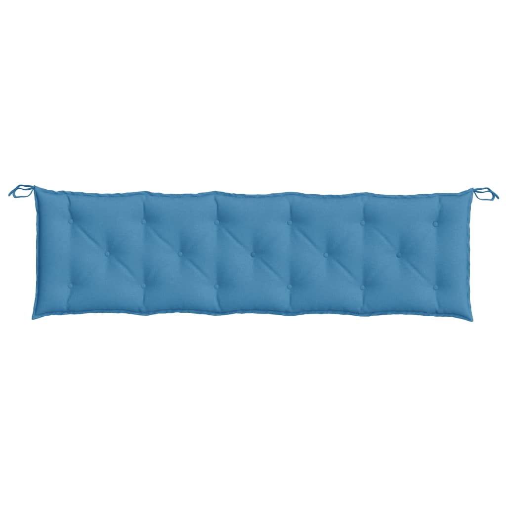 Coussin de banc de jardin Mélange bleu 180x50x7 cm Tissu