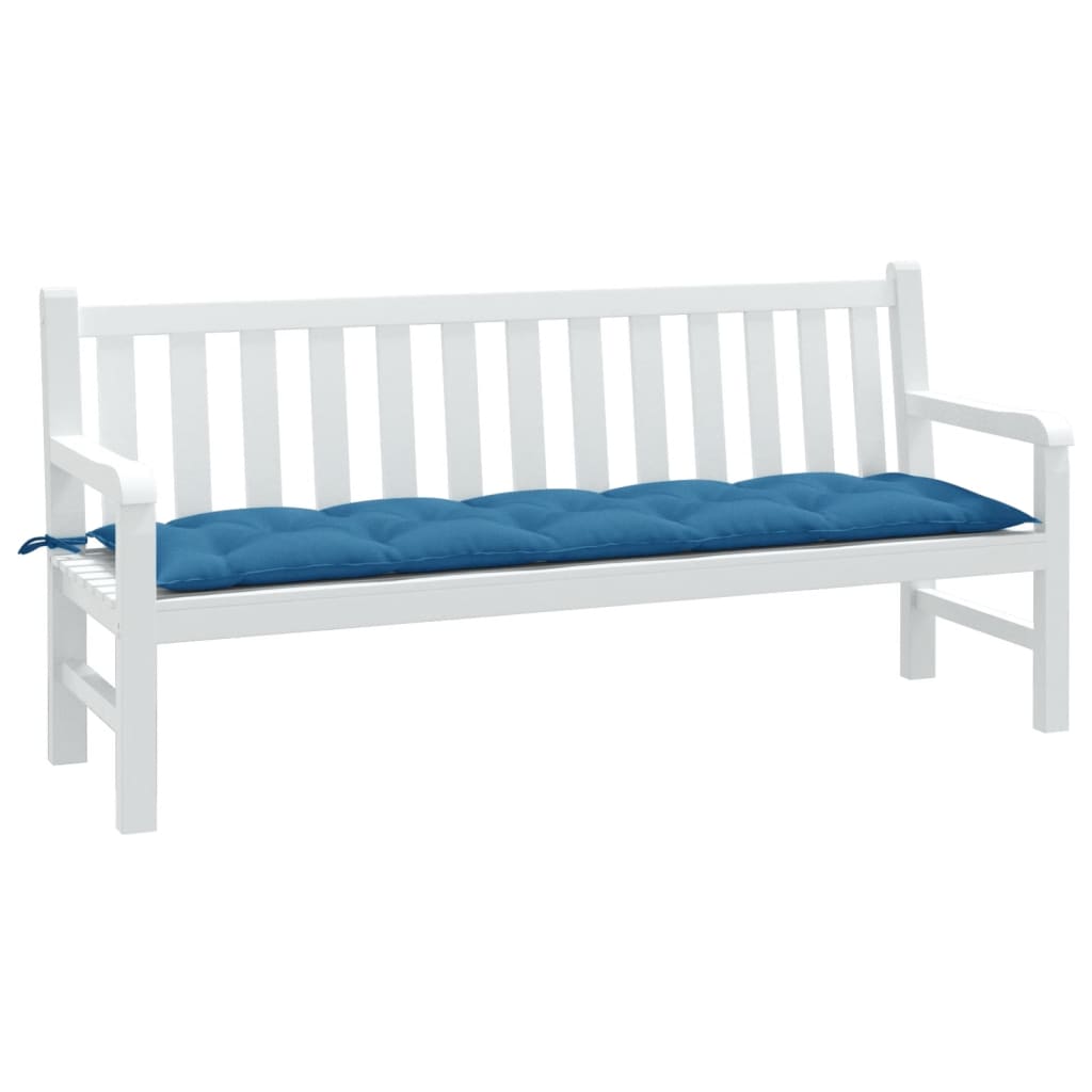Coussin de banc de jardin Mélange bleu 180x50x7 cm Tissu