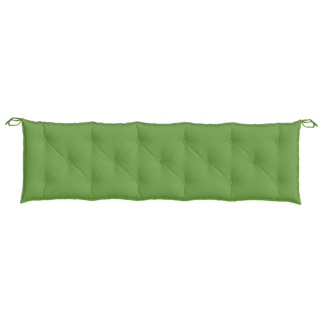 Coussin de banc de jardin chiné vert 180x50x7 cm Tissu