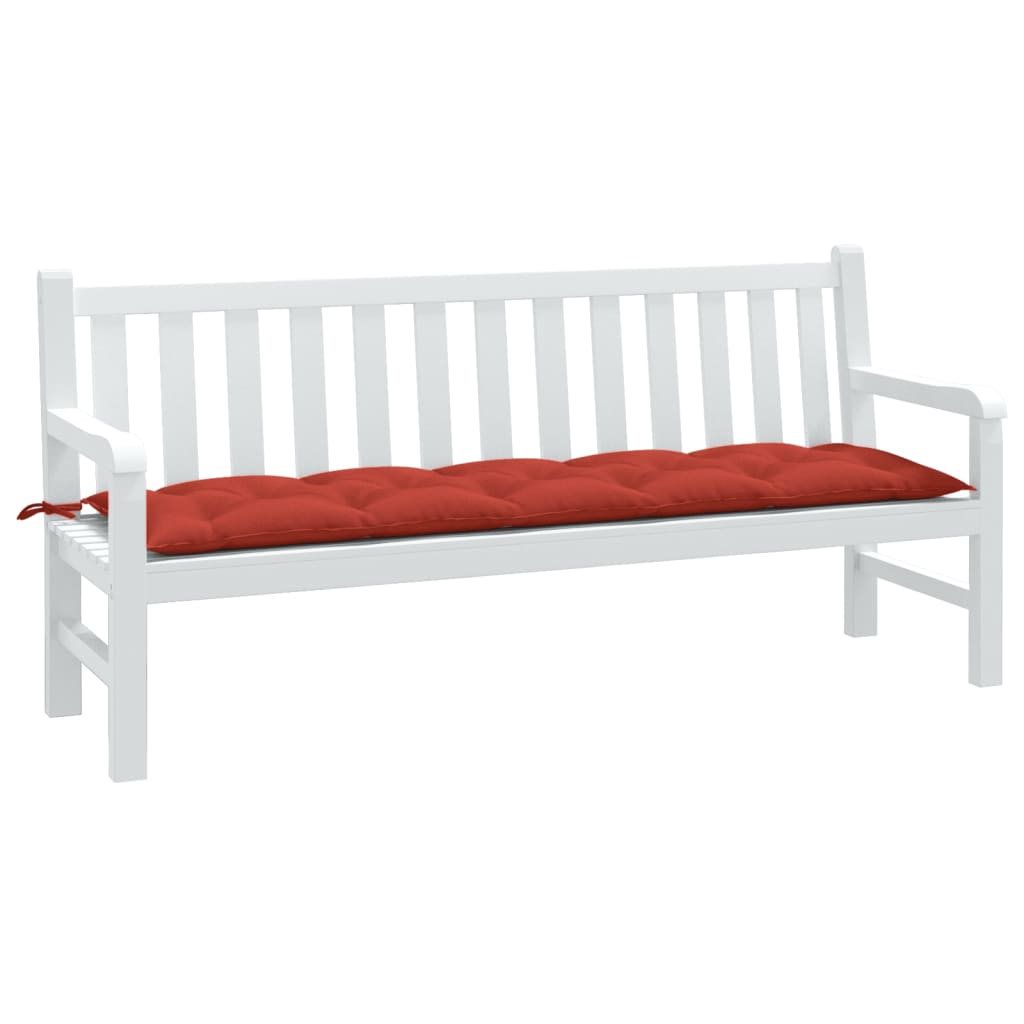 Garden Bench Cushion Melange Red 180x50x7 cm Fabric
