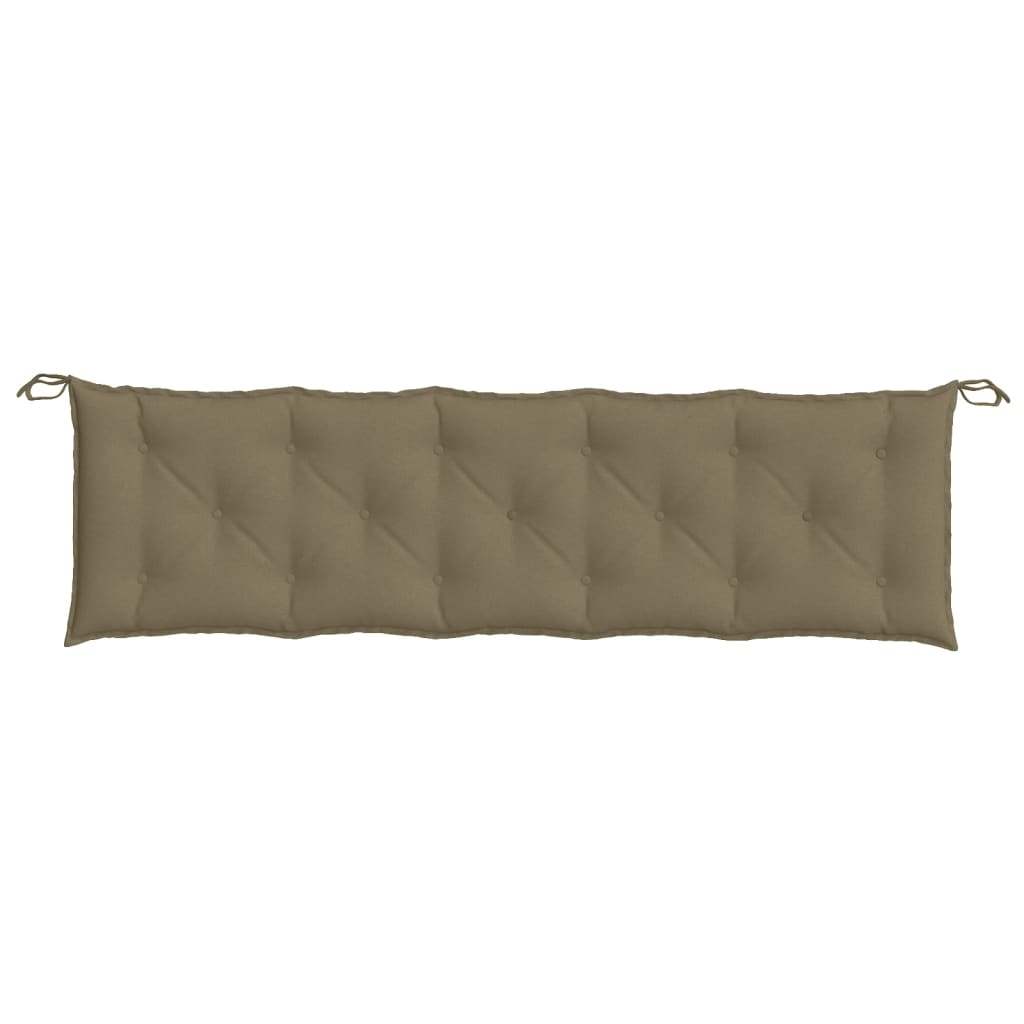 Coussin de banc de jardin Mélange Taupe 180x50x7 cm Tissu