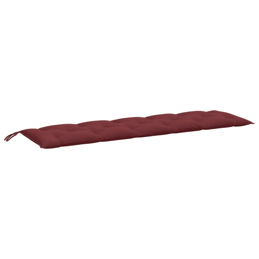 Garden Bench Cushion Melange Wine Red 180x50x7 cm Fabric