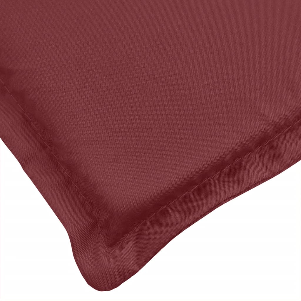 Garden Bench Cushion Melange Wine Red 180x50x7 cm Fabric