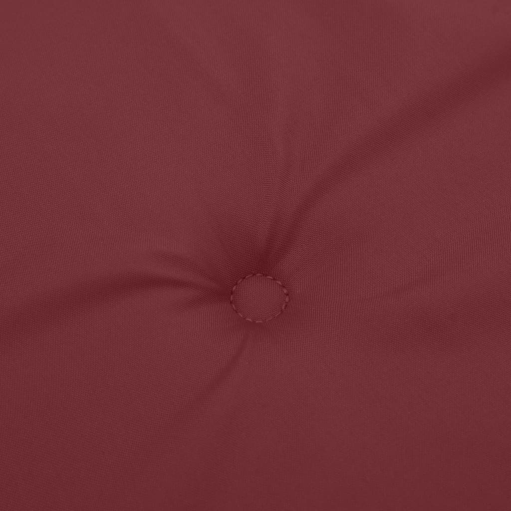 Garden Bench Cushion Melange Wine Red 180x50x7 cm Fabric