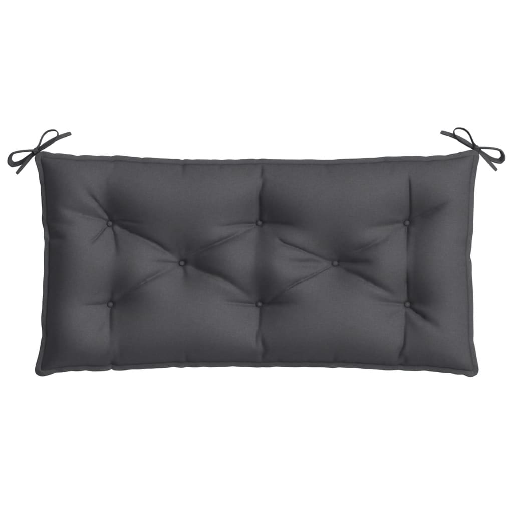 Garden Bench Cushions 2 pcs. Mélange Anthracite 100x50x7 cm Fabric