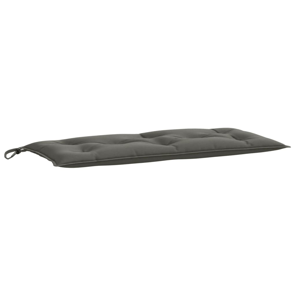 Garden bench cushions 2 pcs. Melange Dark Grey 100x50x7 cm Fabric
