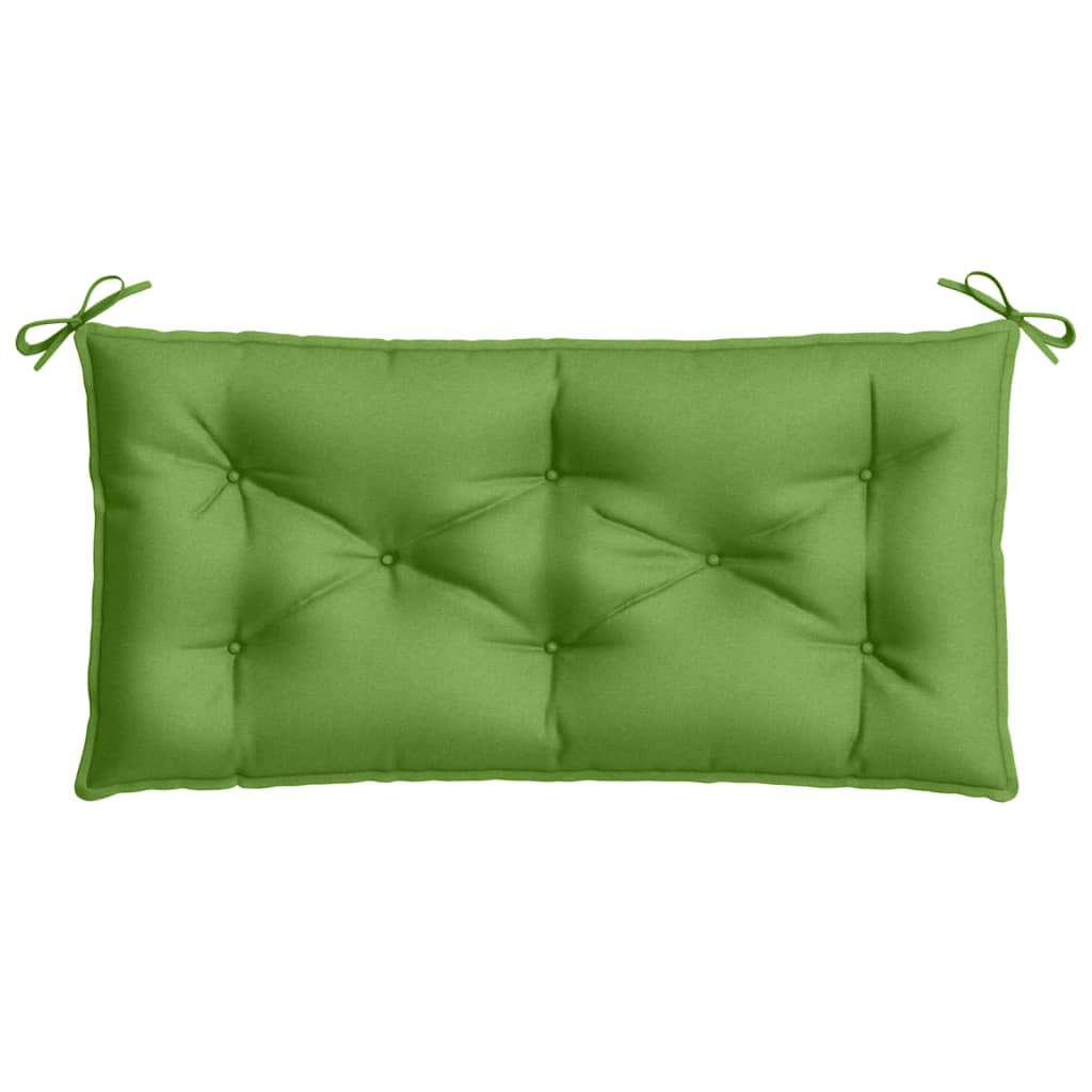 Garden Bench Cushions 2 pcs. Mélange Green 100x50x7 cm Fabric