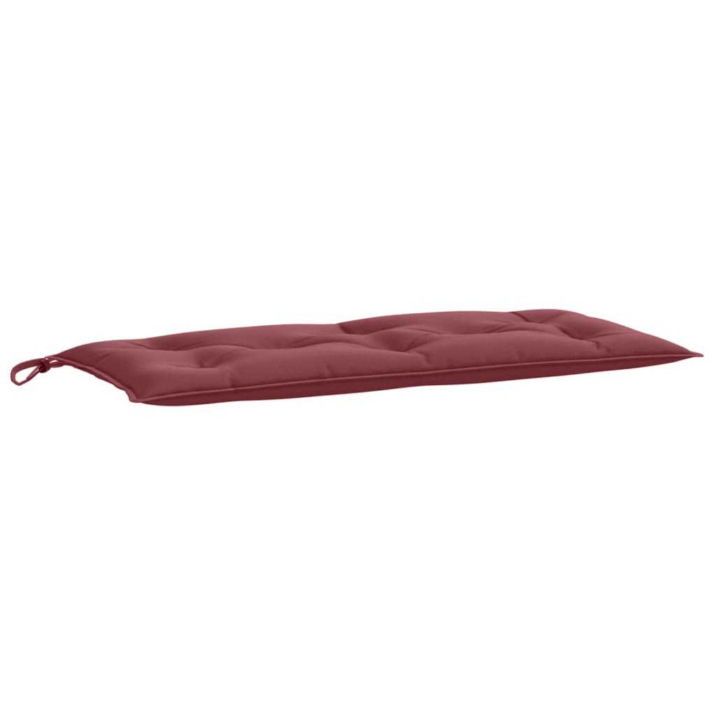 Garden Bench Cushions 2 pcs. Melange Wine Red 100x50x7 cm Fabric