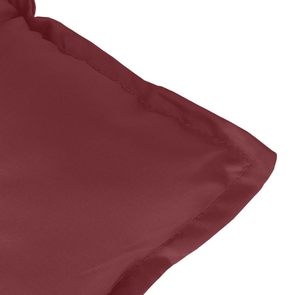 Garden Bench Cushions 2 pcs. Melange Wine Red 100x50x7 cm Fabric