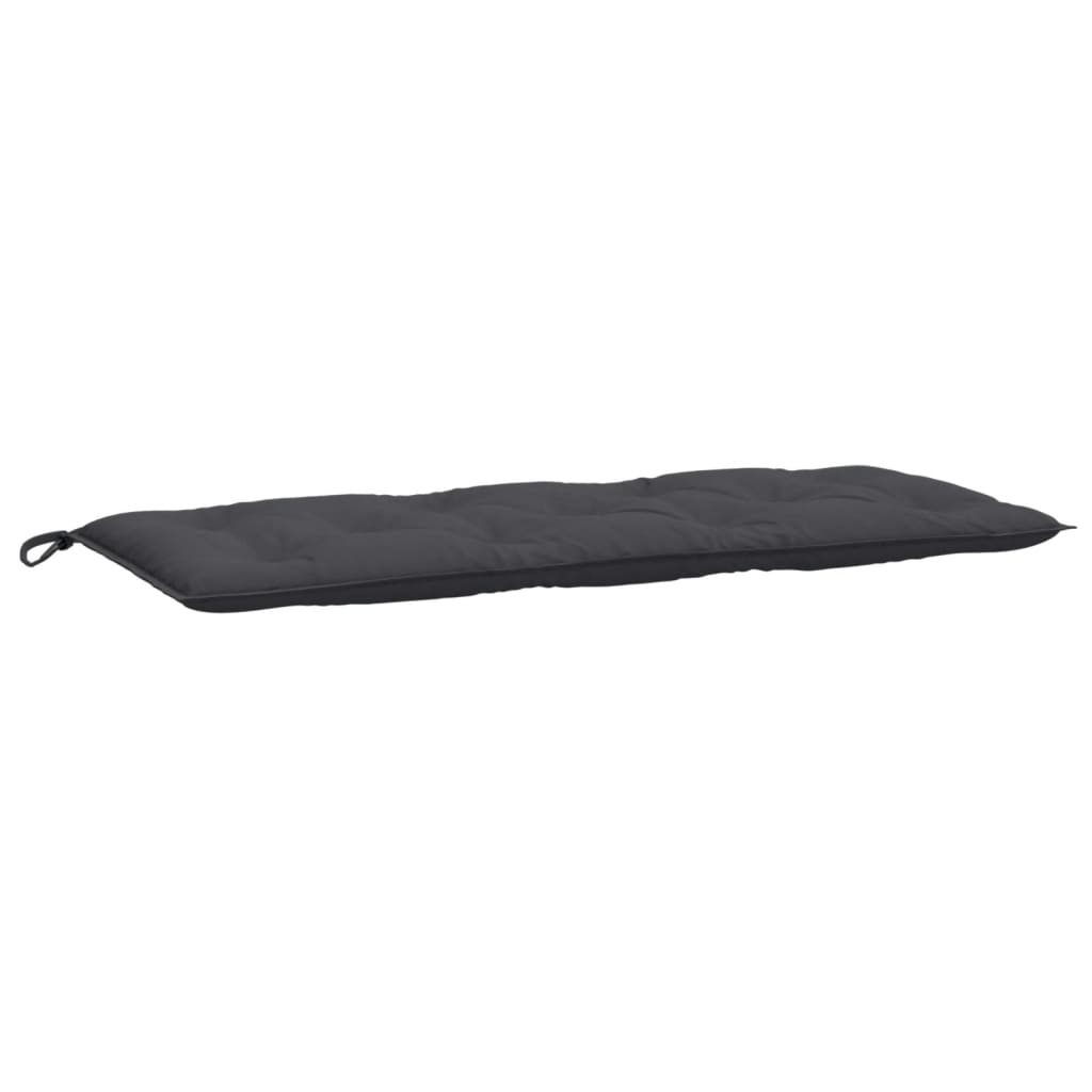 Coussins pour banc de jardin 2 pcs Mélange anthracite 120x50x7 cm Tissu