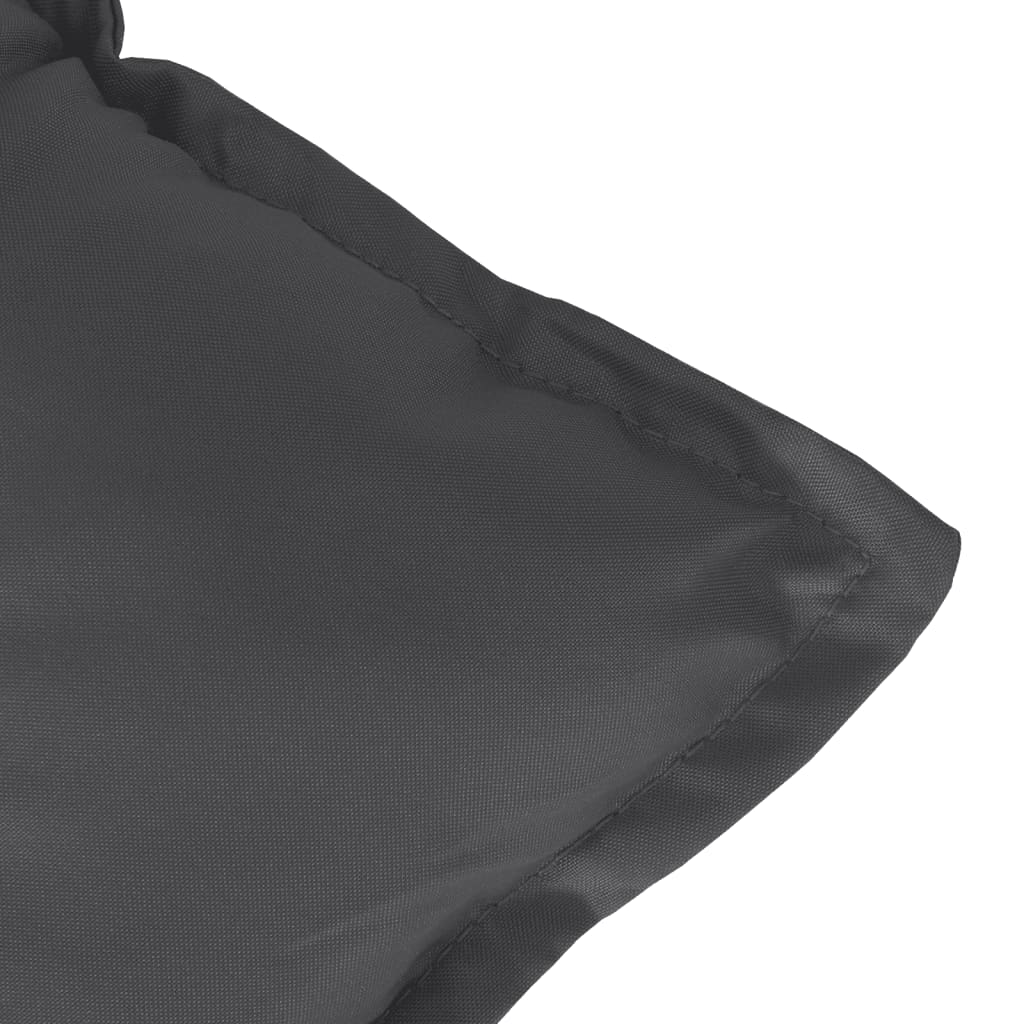 Coussins pour banc de jardin 2 pcs Mélange anthracite 120x50x7 cm Tissu