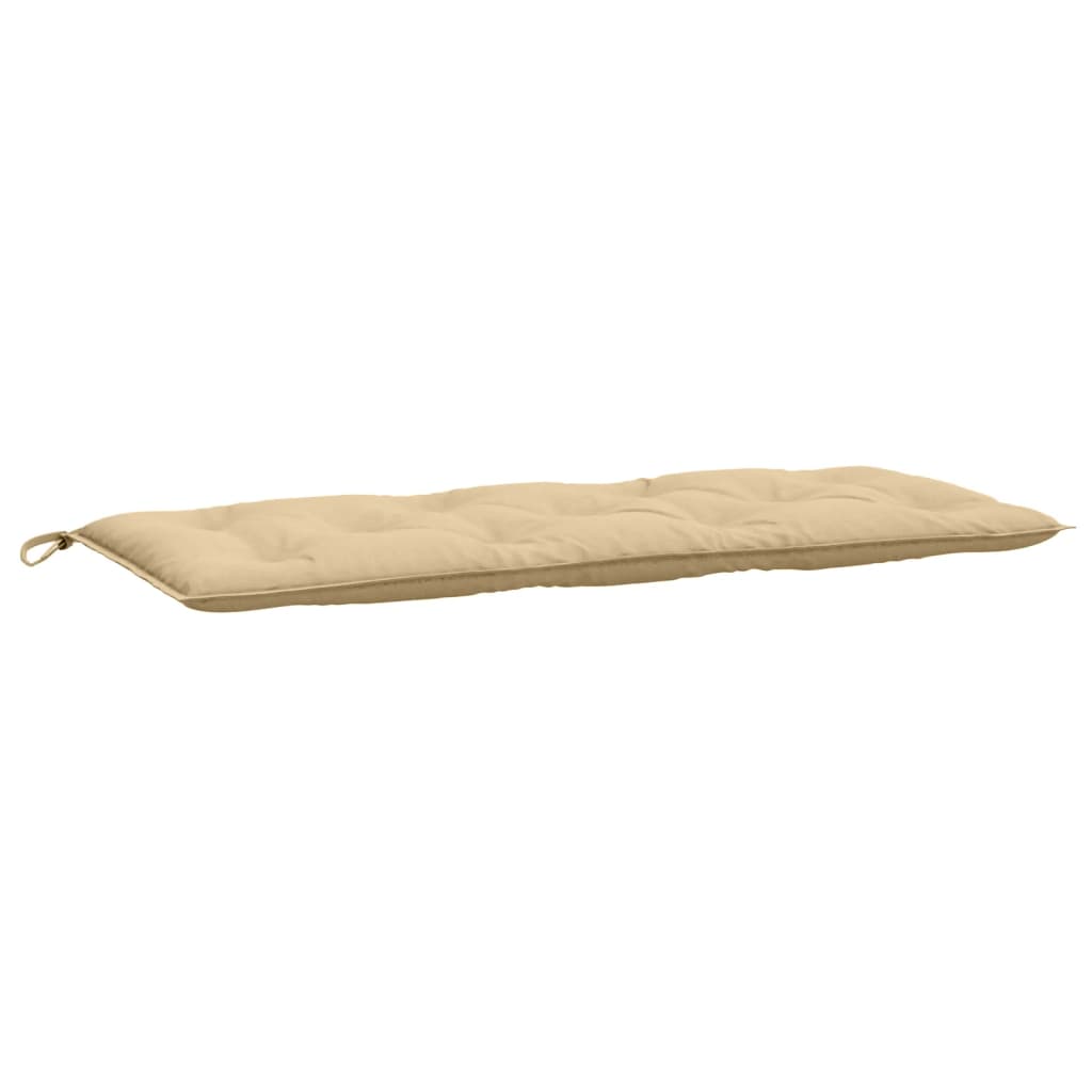 Garden bench cushions 2 pcs. Melange Beige 120x50x7 cm Fabric