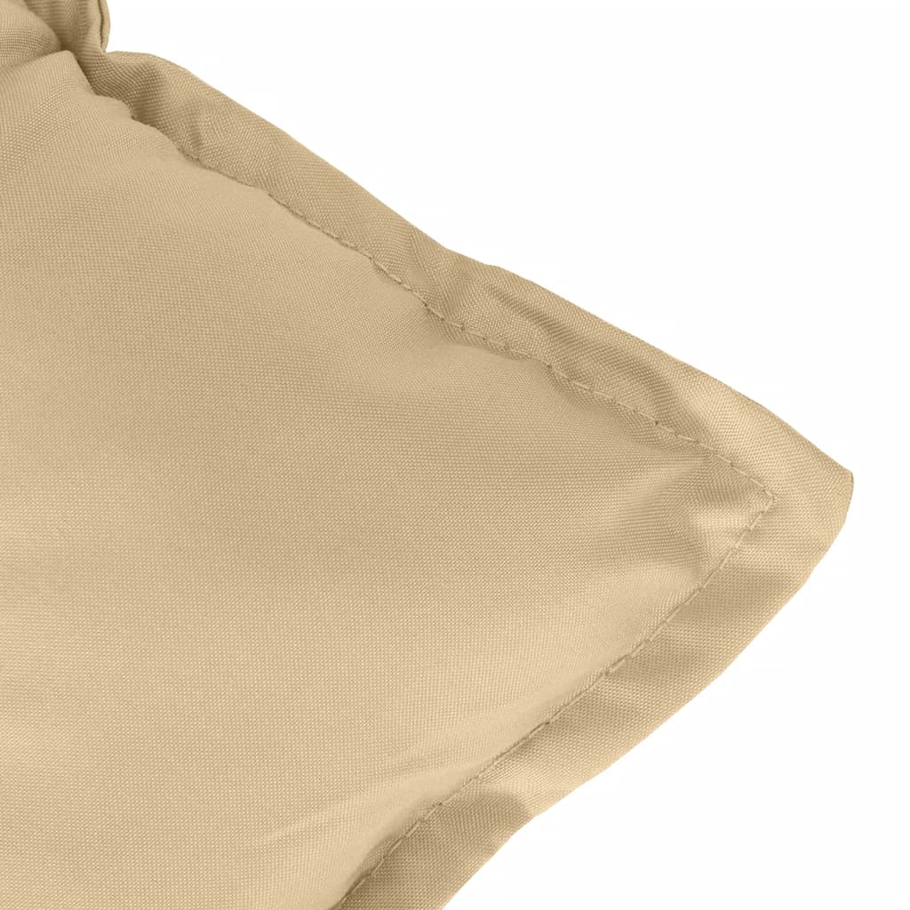 Garden bench cushions 2 pcs. Melange Beige 120x50x7 cm Fabric