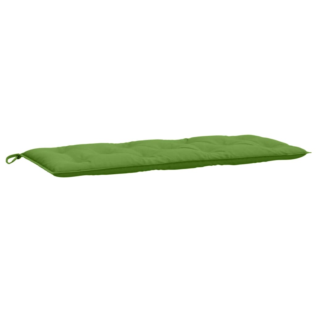 Garden bench cushions 2 pcs. mélange green 120x50x7 cm fabric