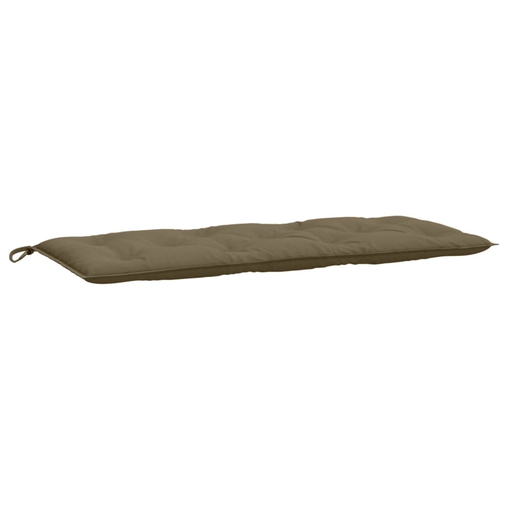 Garden bench cushions 2 pcs. Melange Taupe 120x50x7 cm Fabric