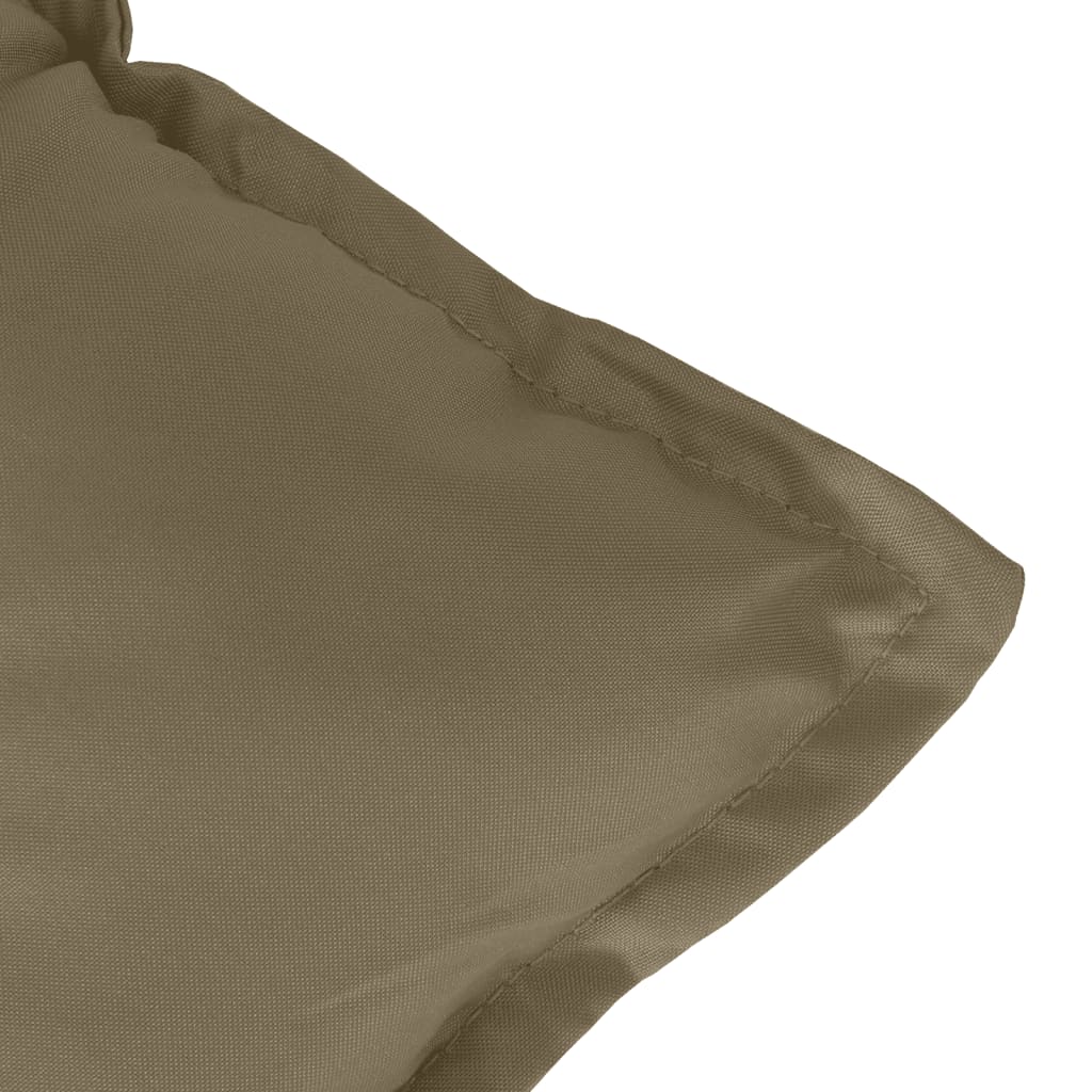 Garden bench cushions 2 pcs. Melange Taupe 120x50x7 cm Fabric