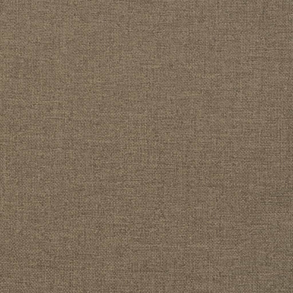 Garden bench cushions 2 pcs. Melange Taupe 120x50x7 cm Fabric