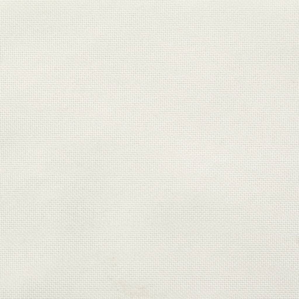 Coussins de banc de jardin 2 pcs. Crème Mélange 150x50x7 cm Tissu