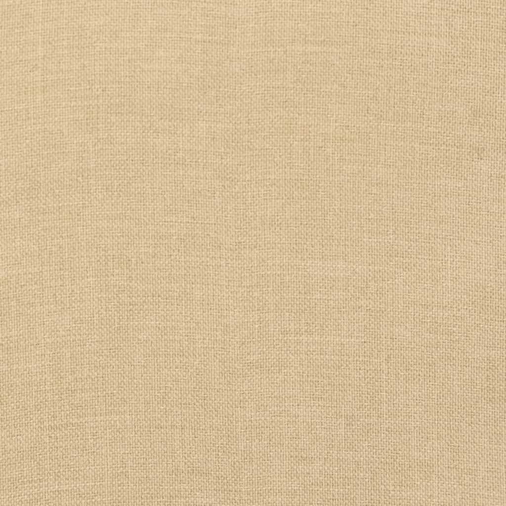 Coussins pour banc de jardin 2 pcs Mélange Beige 180x50x7 cm Tissu