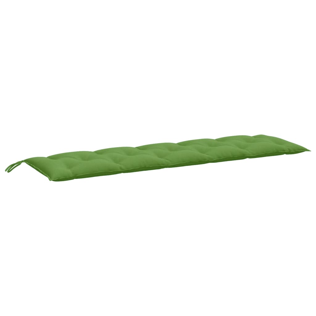 Coussins pour banc de jardin 2 pcs Mélange vert 180x50x7 cm Tissu