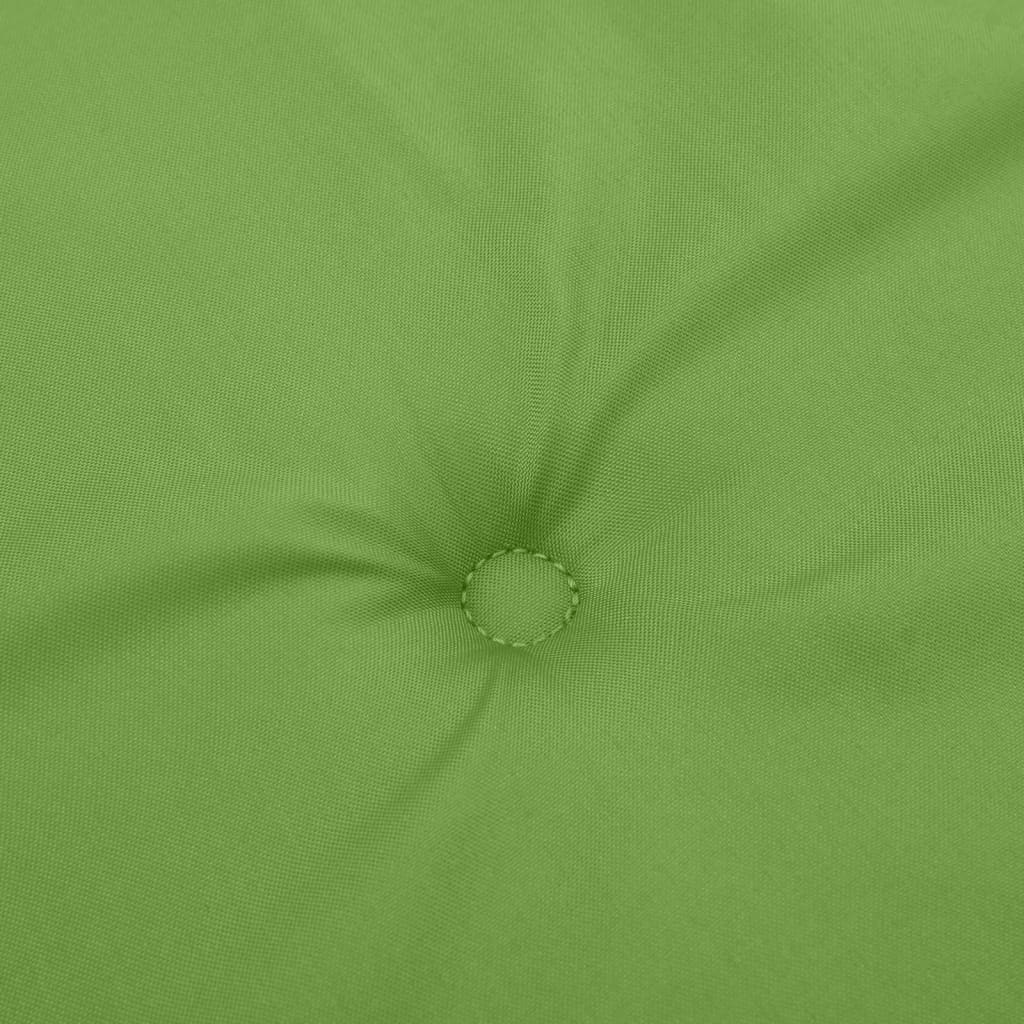 Coussins pour banc de jardin 2 pcs Mélange vert 180x50x7 cm Tissu